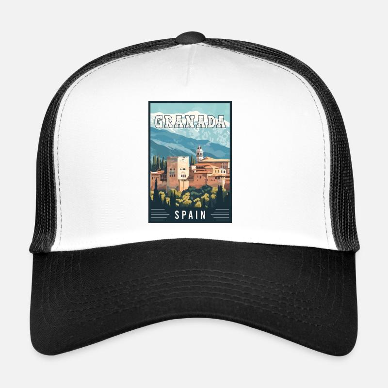 Découvrez Grenade en Espagne : beauté de l’Alhambra Casquette trucker 