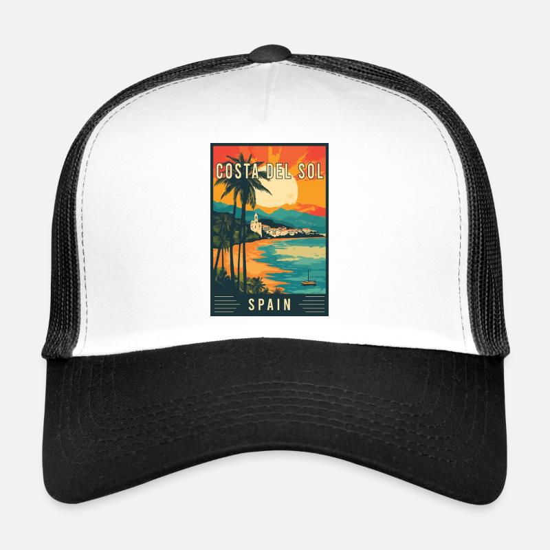Explorez la Costa del Sol méditerranéenne en Espagne Casquette trucker 