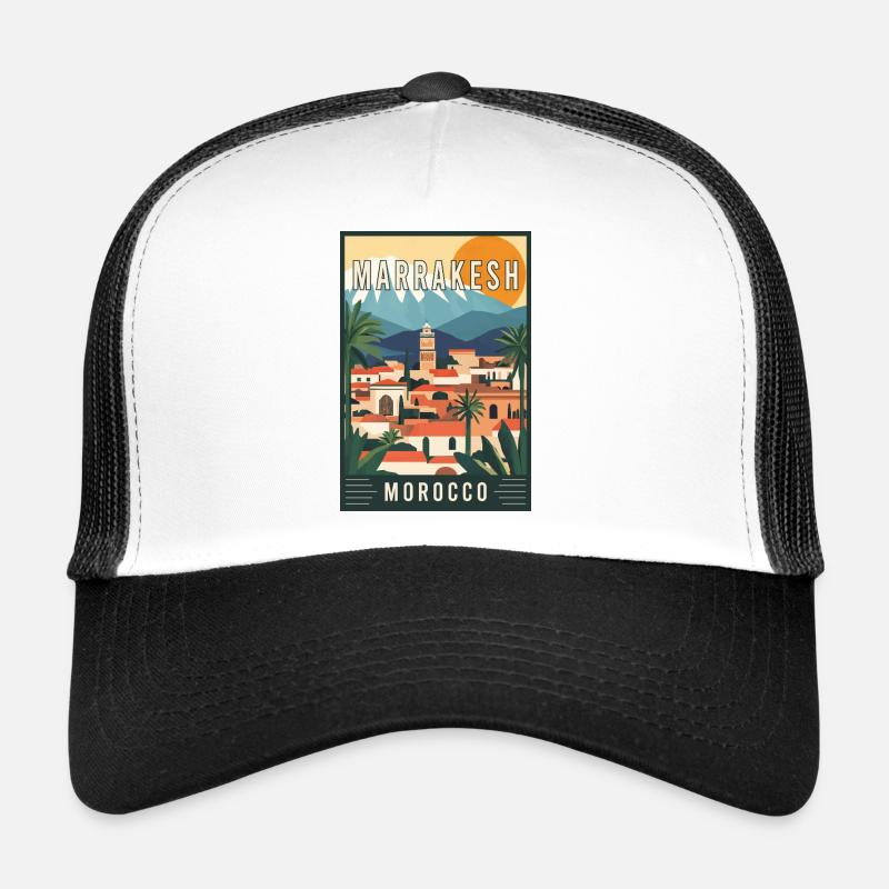 Experience Vibrant Souks of Marrakesh in Morocco Trucker Cap