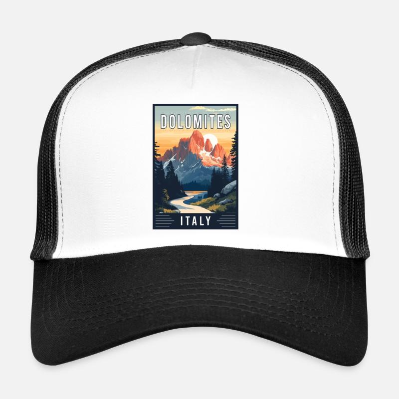 Explore Majestic Dolomites in Italy Trucker Cap