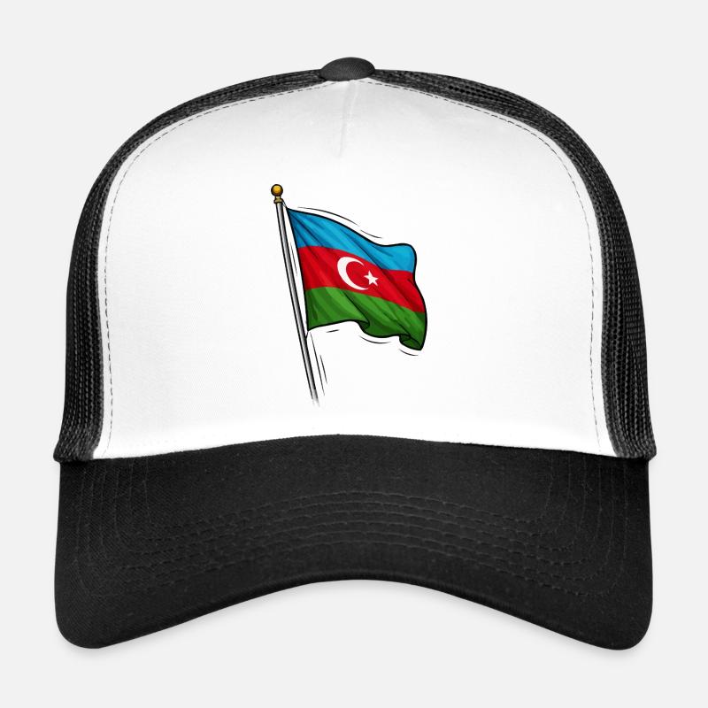 Conception du drapeau de l’Azerbaïdjan Casquette trucker 