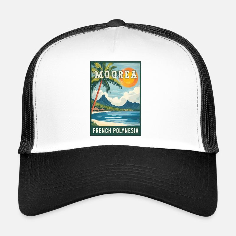 Explorez les Moorea tropicaux en Polynésie française Casquette trucker 