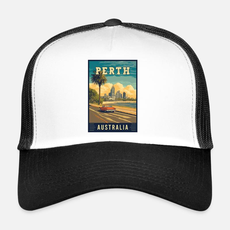 Experience City by the Swan River Perth Australia Trucker Cap