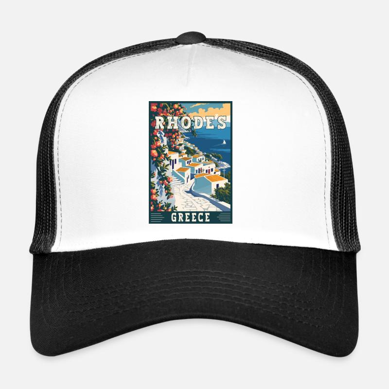Découvrez la beauté intemporelle de Rhodes en Grèce Casquette trucker 