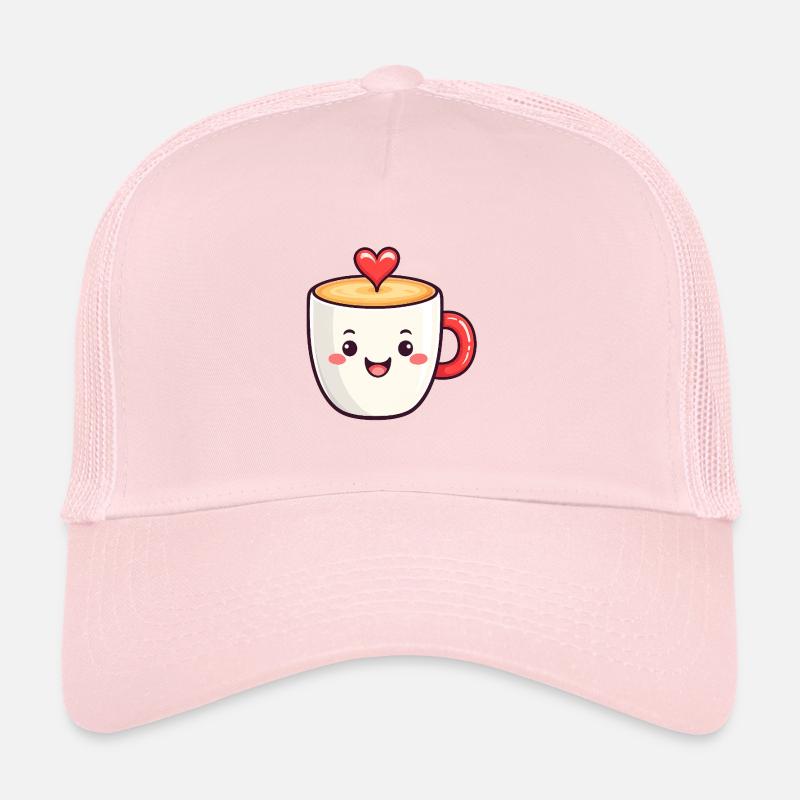 Kawaii Herzkaffee Becher Trucker Cap