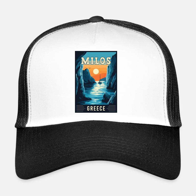 Découvrez la beauté époustouflante de Milos en Grèce Casquette trucker 