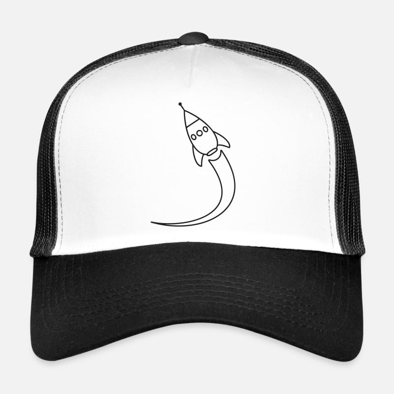 Rocket launches into space Trucker Cap