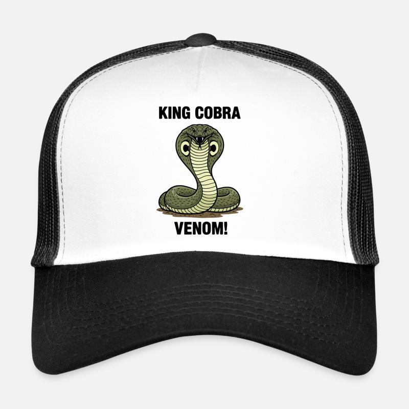 Cobra Royal Venin Serpent Danger King Cobra Casquette trucker 