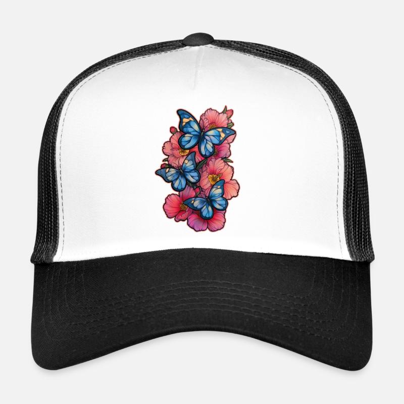Fleur Papillon Casquette trucker 