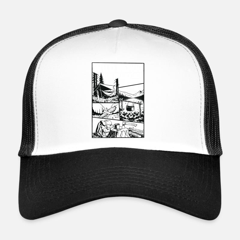 Aventure de camping assez sauvage Casquette trucker 