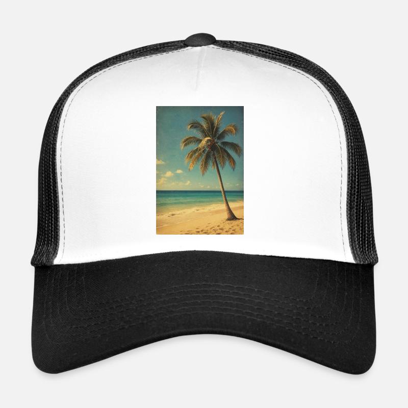 Vintage Palm Beach Tropical Magic Trucker Cap