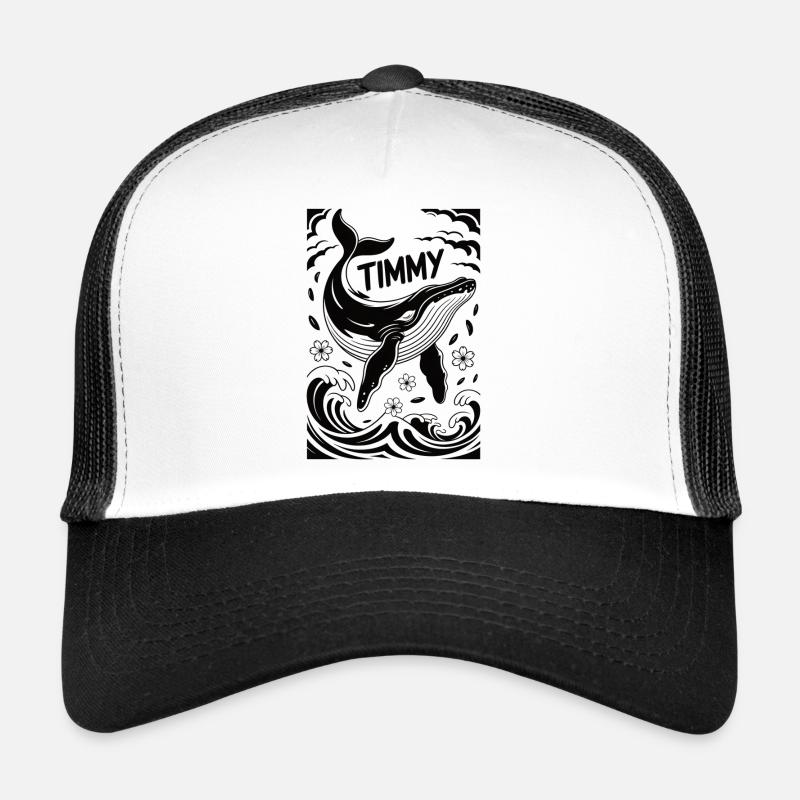 Timmy the Whale - Trucker Cap - white/black