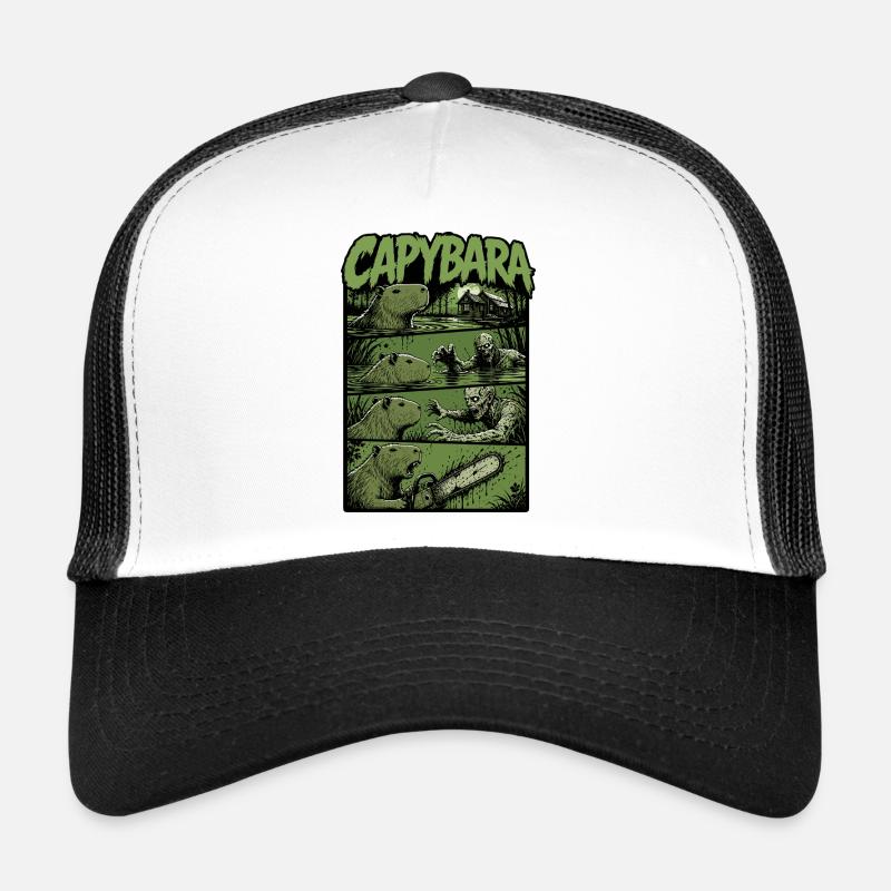 Capybara du Marais Zombie Casquette trucker 