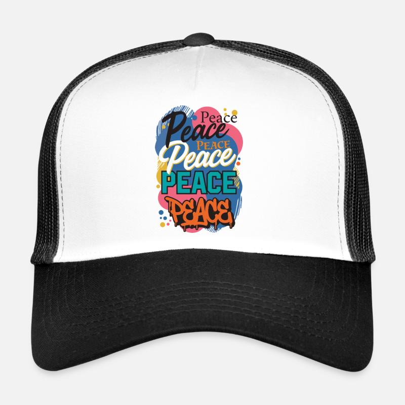 La paix en graffiti Casquette trucker 