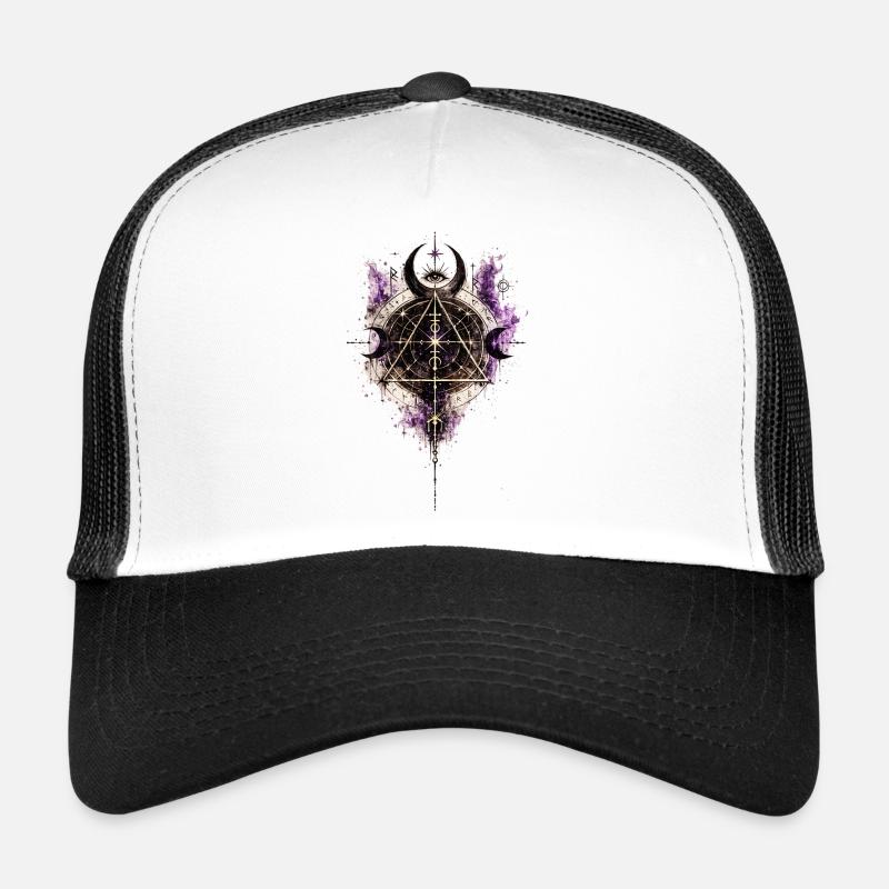 Œil de Lune et sorts géométriques Casquette trucker 