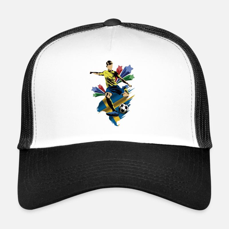 Suecia - Suède - Drapeaux Casquette trucker 