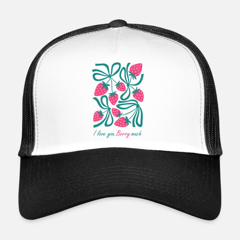 Ripe strawberries - Trucker Cap - white/black