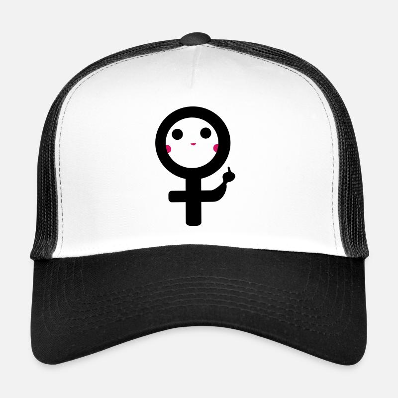 Weiblich - Trucker Cap - Weiß/Schwarz