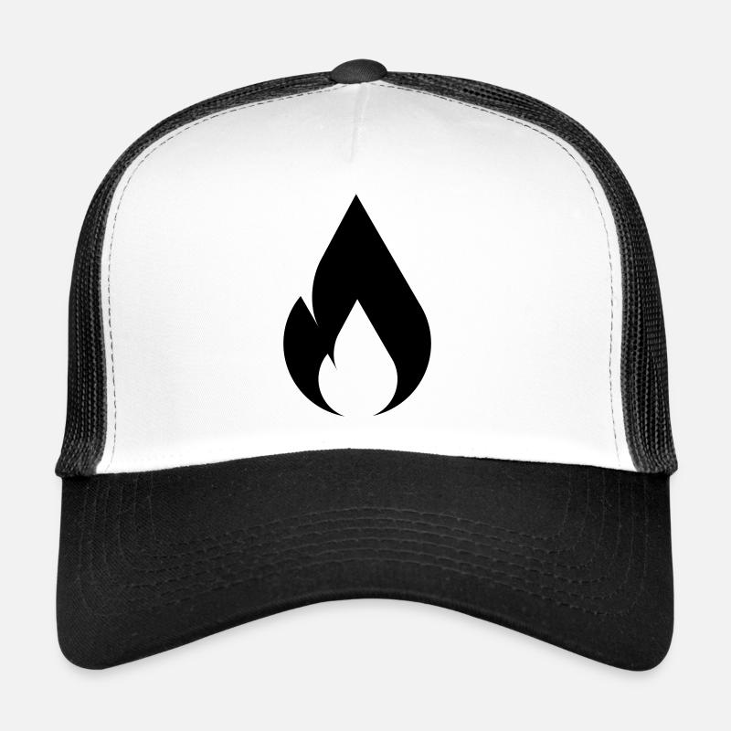 Flame of fire Trucker Cap