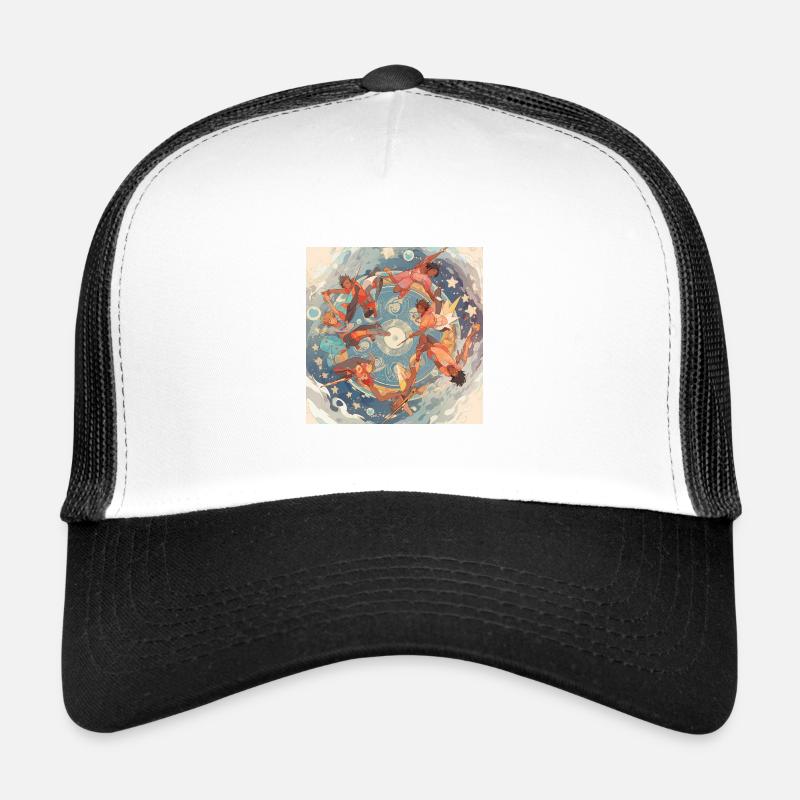 Jungs im Ozean - Trucker Cap - Weiß/Schwarz