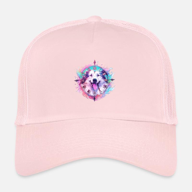 Le chien bleu et violet Casquette trucker 