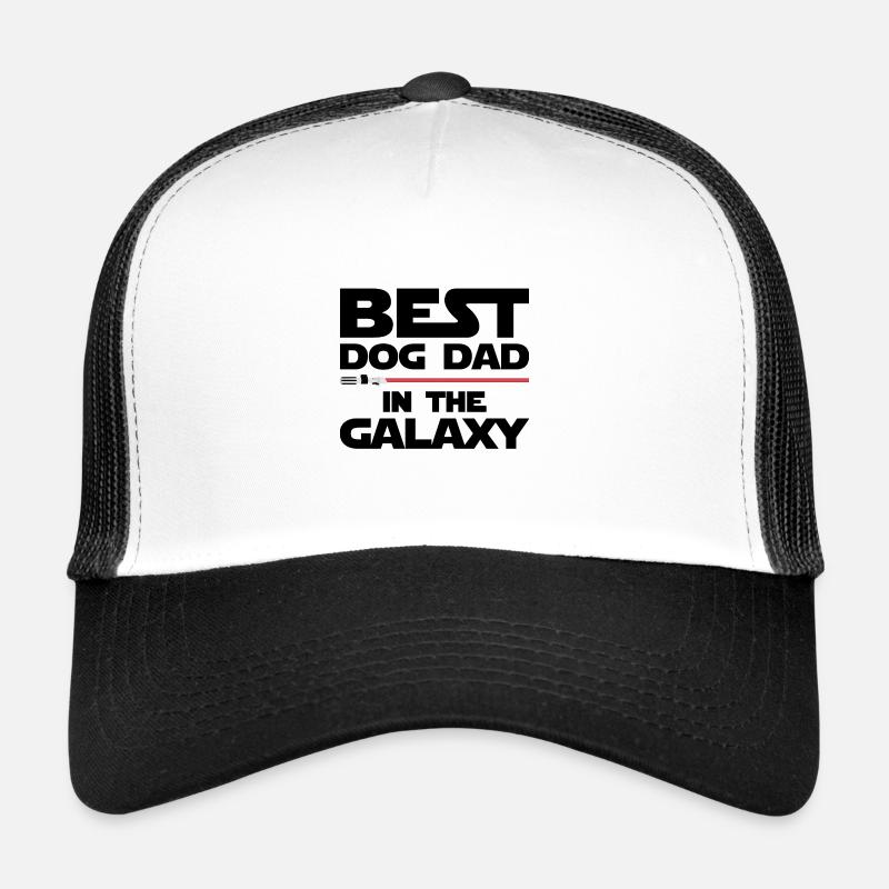 Bester Hunde Papa in der Galaxie - Trucker Cap - Weiß/Schwarz