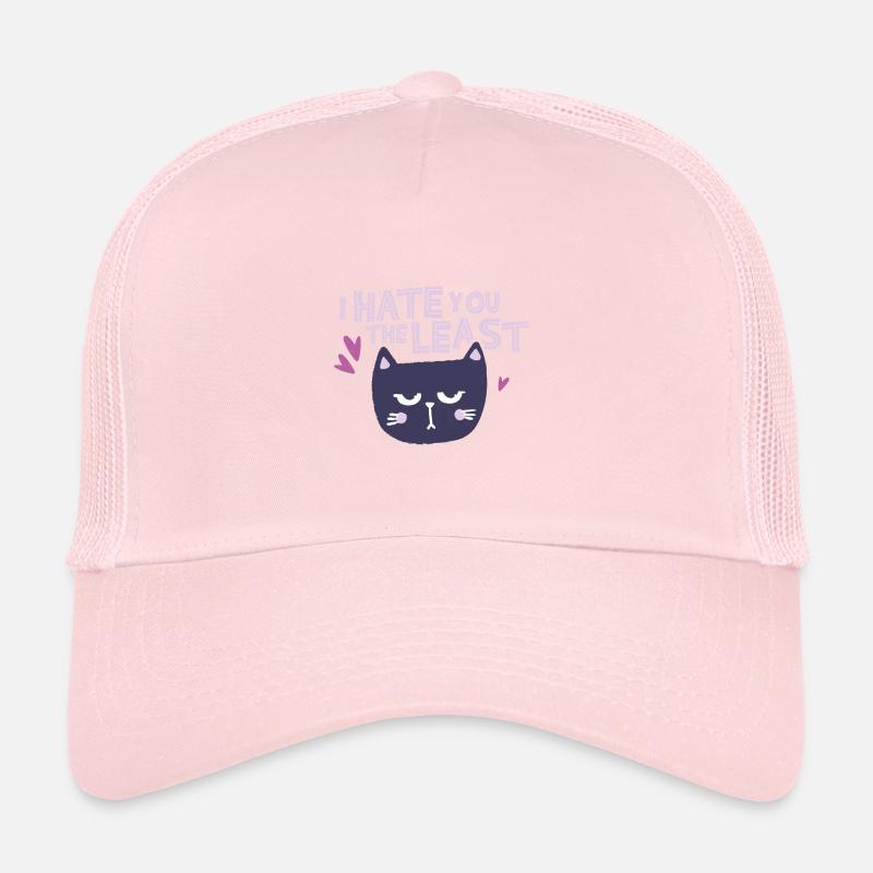 Hate you the least white Trucker Cap