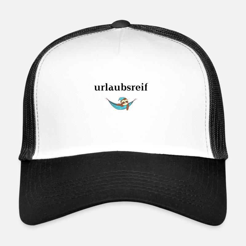 Faultier urlaubreif süß lustig Geschenkidee witzig Trucker Cap