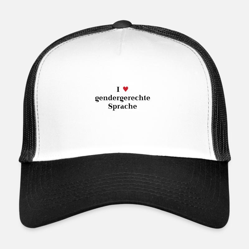 I ♥ gendergerechte Sprache Geschenkidee Gendern Trucker Cap