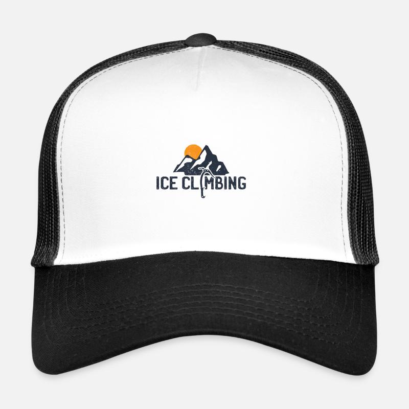 Eisklettern Eiskletterer - Trucker Cap - Weiß/Schwarz