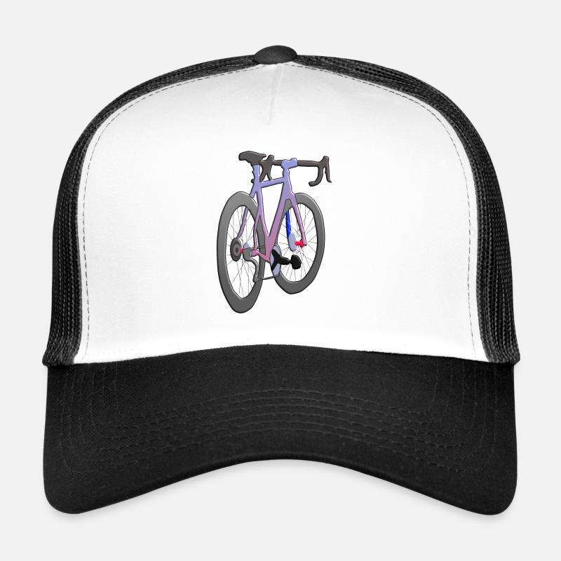 Fahrrad - Trucker Cap - Weiß/Schwarz