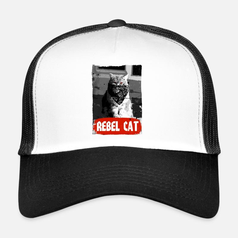 Rebel Cat - Grumpy Cat - Katze Trucker Cap