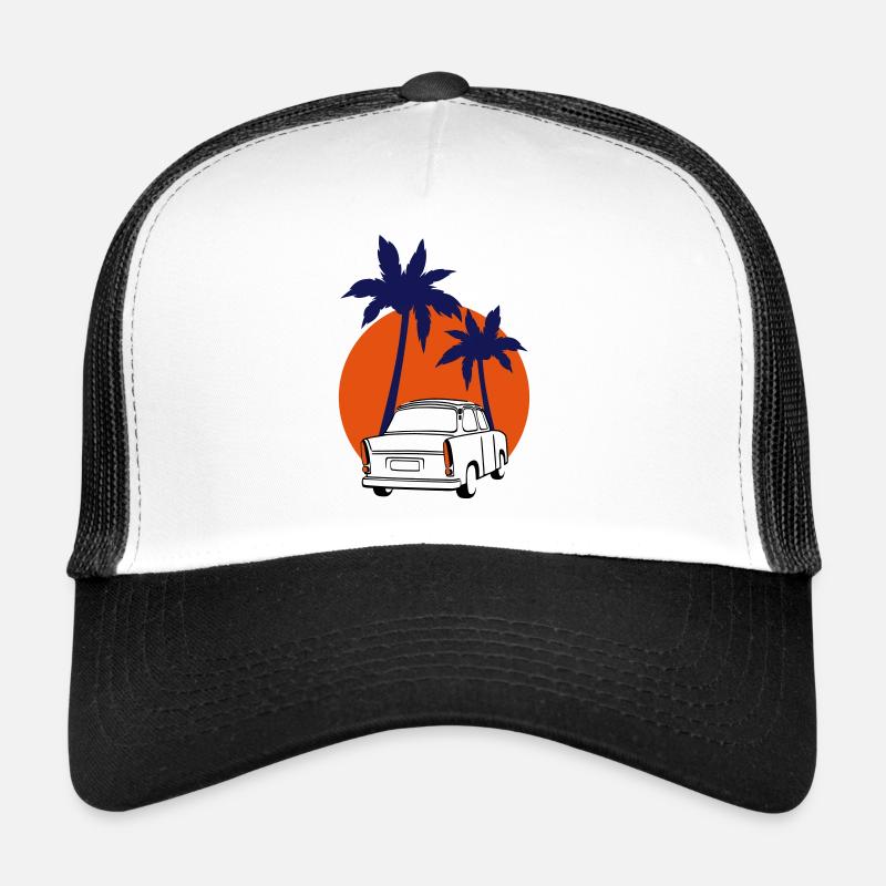 Trabi  Coucher de soleil Palmes Casquette trucker 