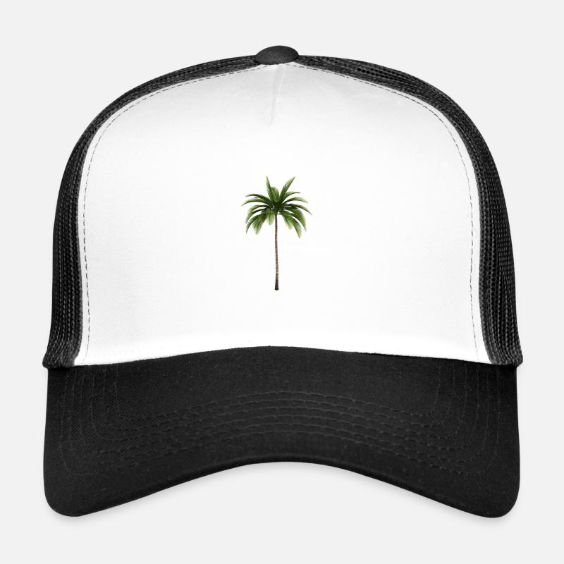 Palme - Trucker Cap - Weiß/Schwarz