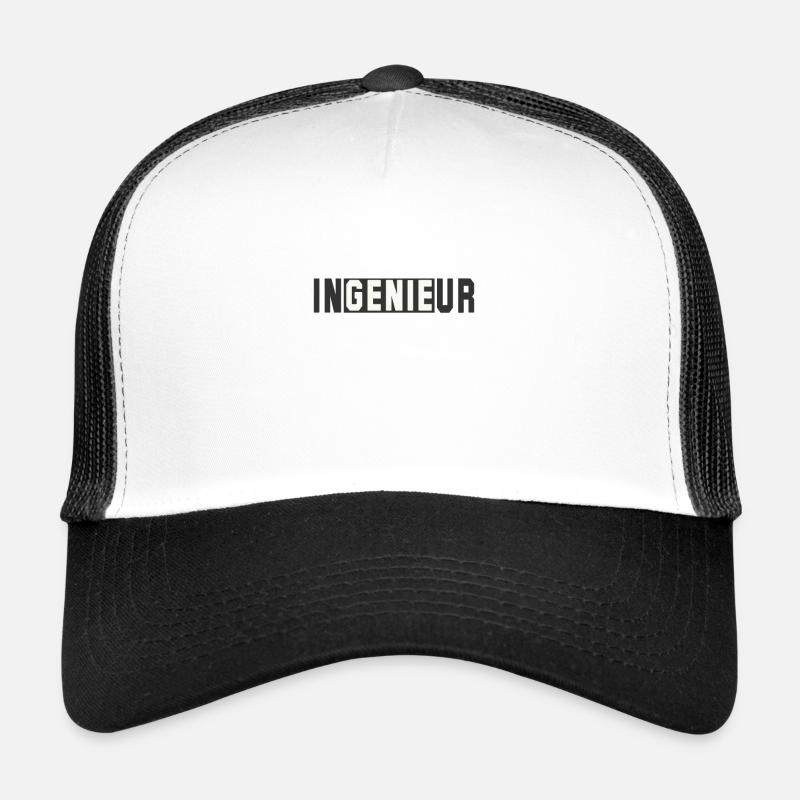 Engineer genius - Trucker Cap - white/black