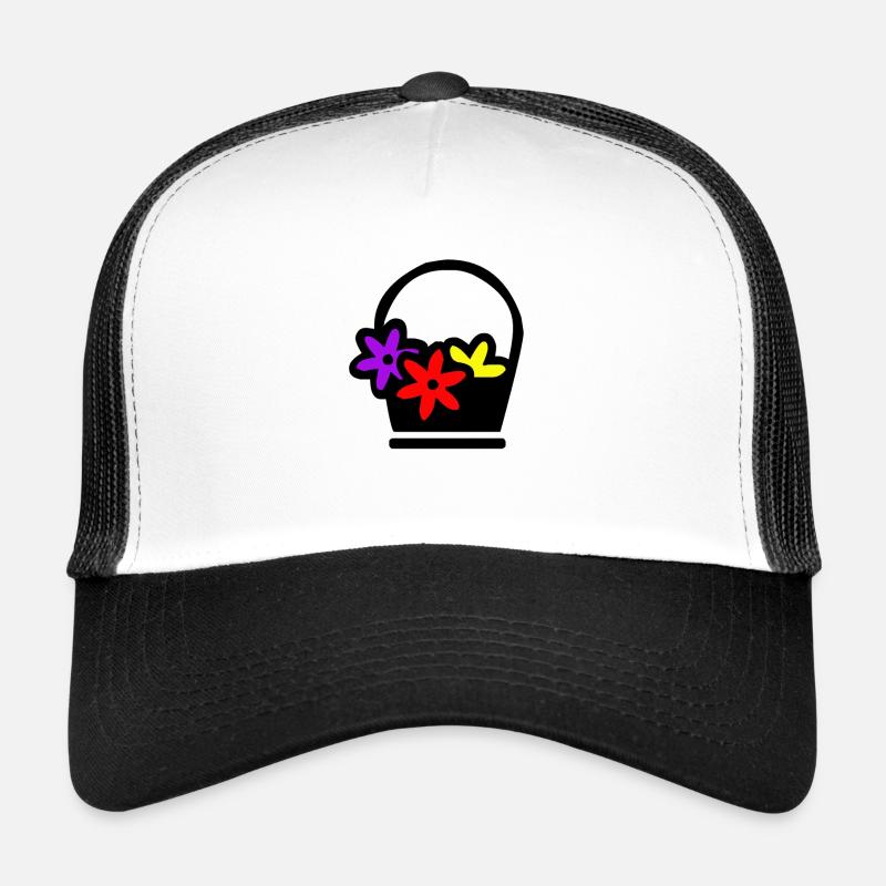 Panier de fleurs fleurs jardin cadeau Casquette trucker 