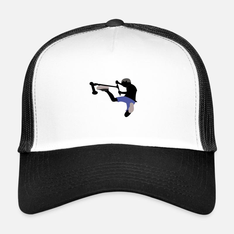 Briflip 3 - Casquette trucker  - blanc/noir