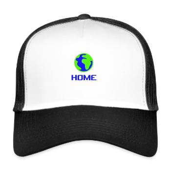 Earth planet home environmental protection future nature - Trucker Cap - white/black - Front