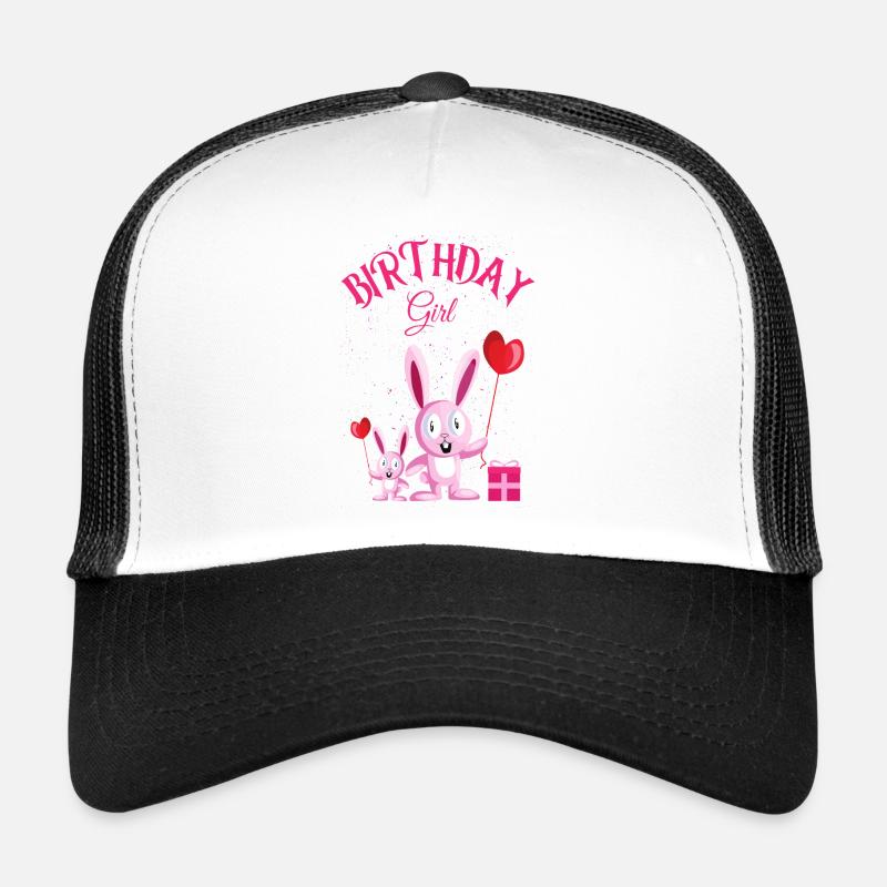 Geburtstag Mädchen | Geburtstag Mädchen Frauen - Trucker Cap - Weiß/Schwarz