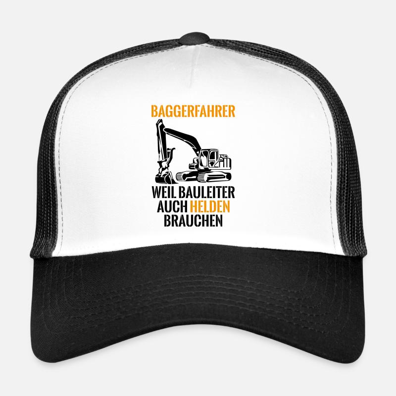 Baggerfahrer Bauleiter Spruch Baustelle Geschenk Trucker Cap