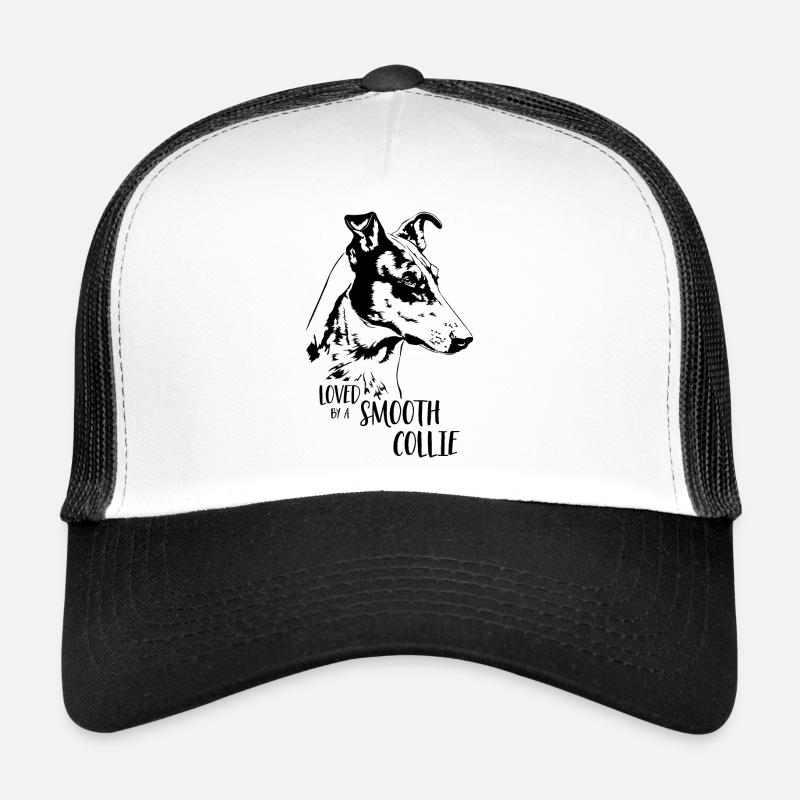 Loved by a SMOOTH COLLIE Hundespruch Hunde Spruch Trucker Cap