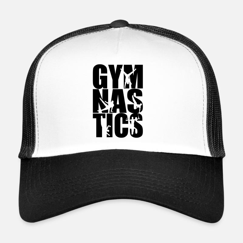 Turnen, Turner - Men's Gymnastics - Trucker Cap - Weiß/Schwarz