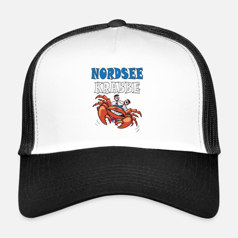 Nordseekrabbe - Trucker Cap - Weiß/Schwarz