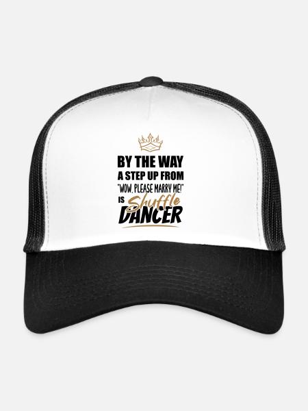Le danseur de shuffle est le plus attrayant - Casquette trucker  - blanc/noir - Devant