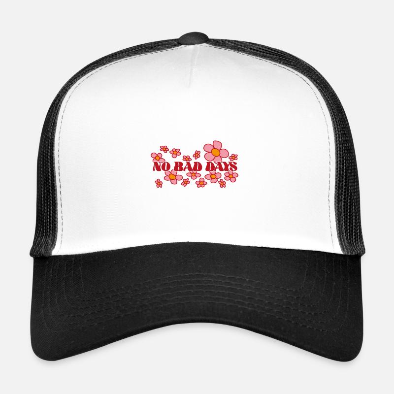 NoBadDays 2 blanc Casquette trucker 