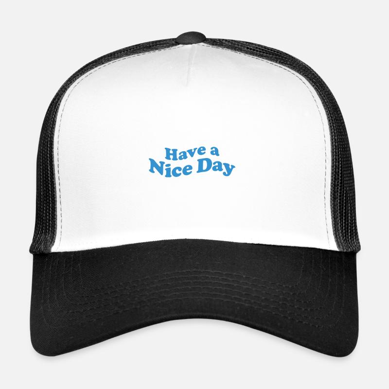 nice day white Trucker Cap
