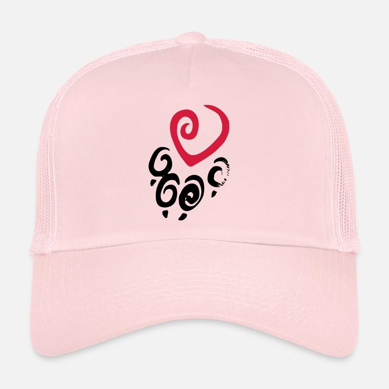 empreinte de la patte de coeur Casquette trucker 