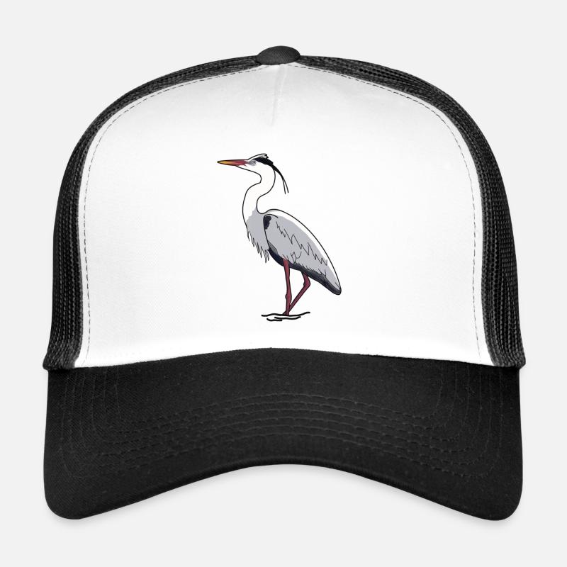 Grey heron Trucker Cap