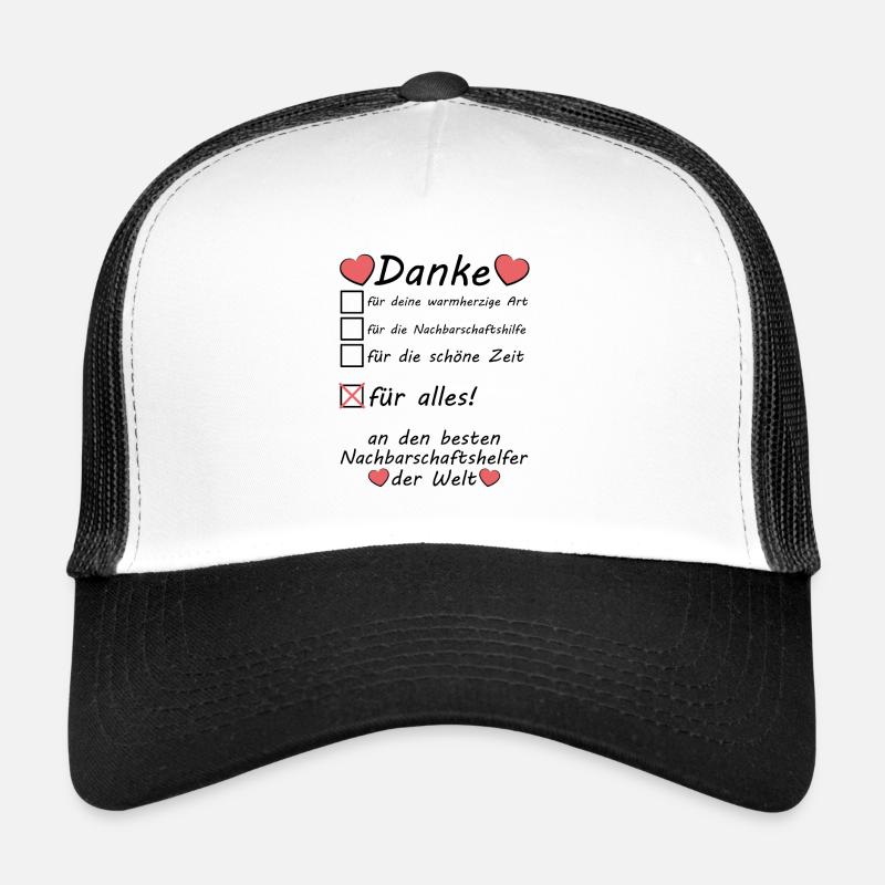 Nachbarschaftshelfer Nachbarschaftshilfe Danke Trucker Cap