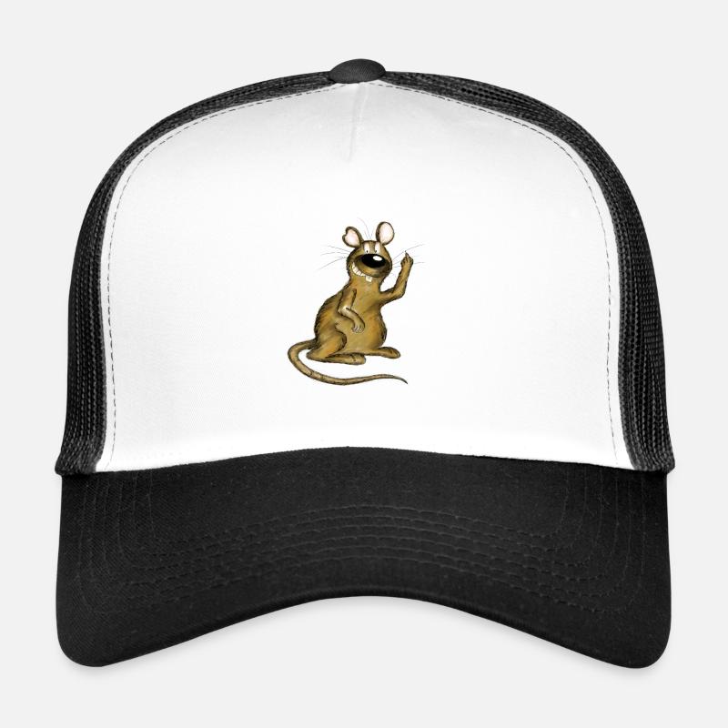 rats cartoon, gift eg birthday, nerd rat Trucker Cap